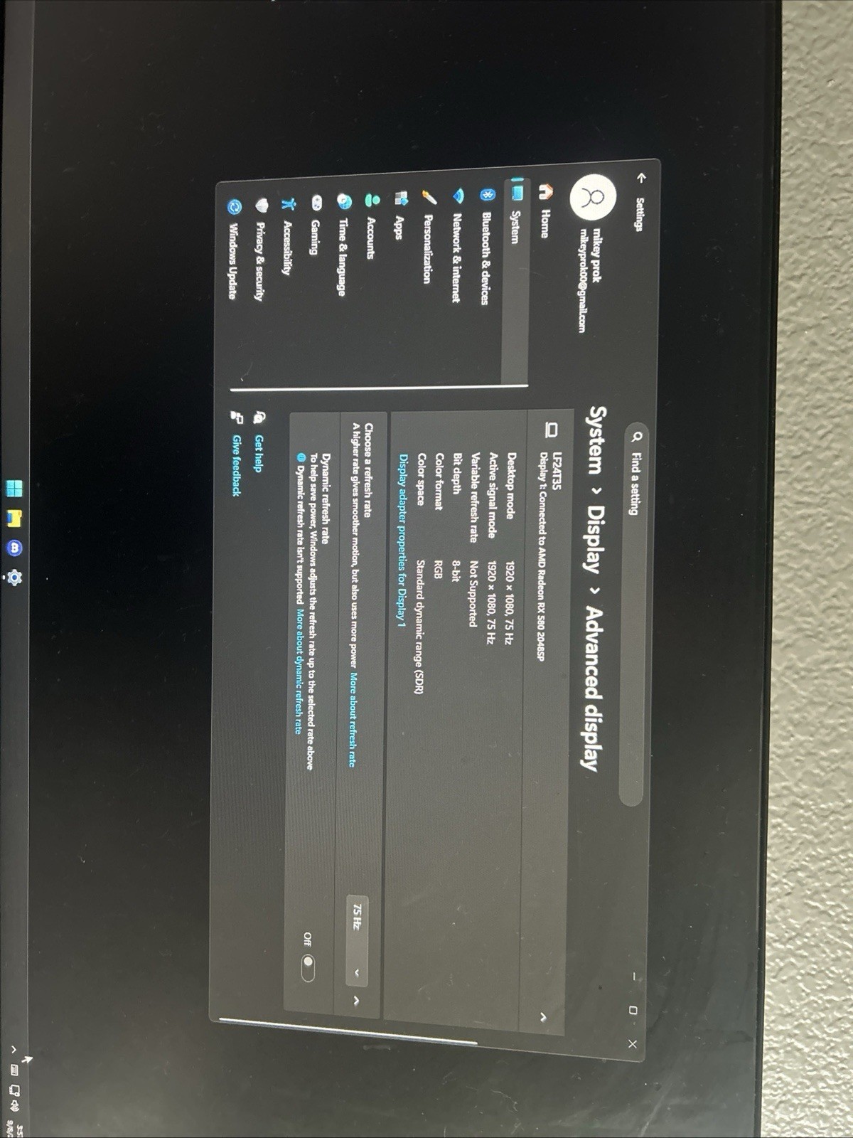 Samsung T350 24" FHD IPS Monitor - Dark Blue Gray