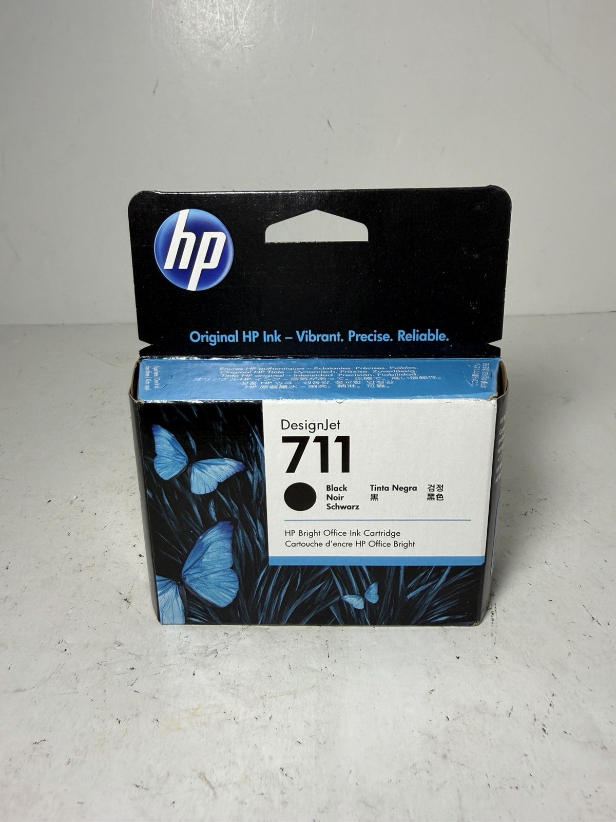 HP 711 38-ml Black DesignJet Ink Cartridge CZ129A SEALED EXP 11/2022