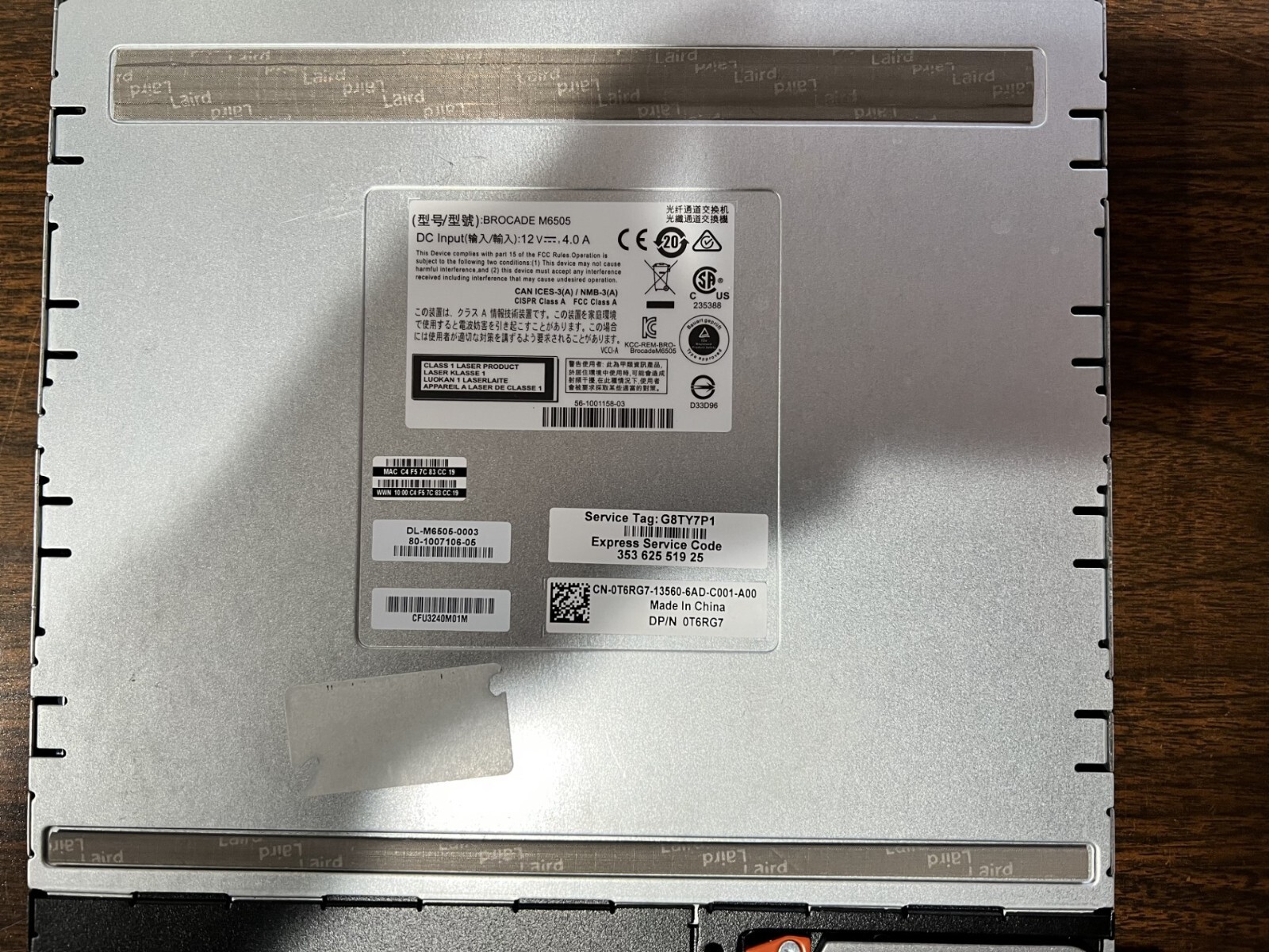 Dell 0T6RG7 BROCADE M6505 16GB FC SAN Switch