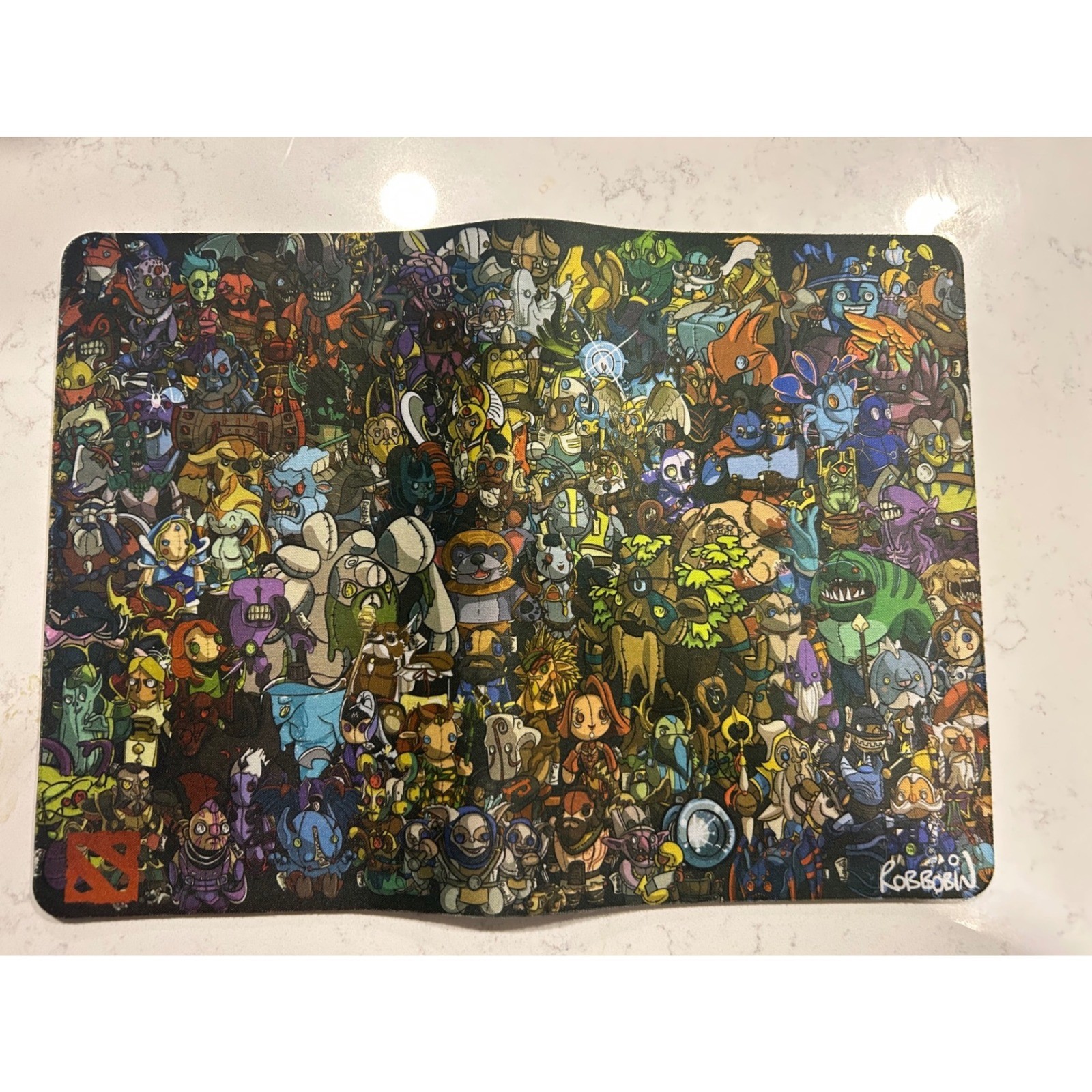 Robbobin Art Mousepad Dota 2 Character Collage Large Gaming Desk Mat