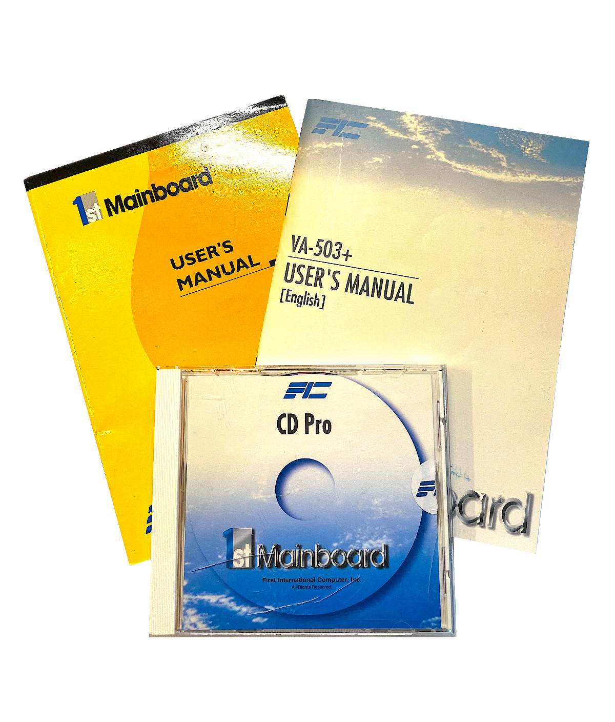 First International Computer FIC VA-503+ 1st Mainboard User's Manual CD Pro Set