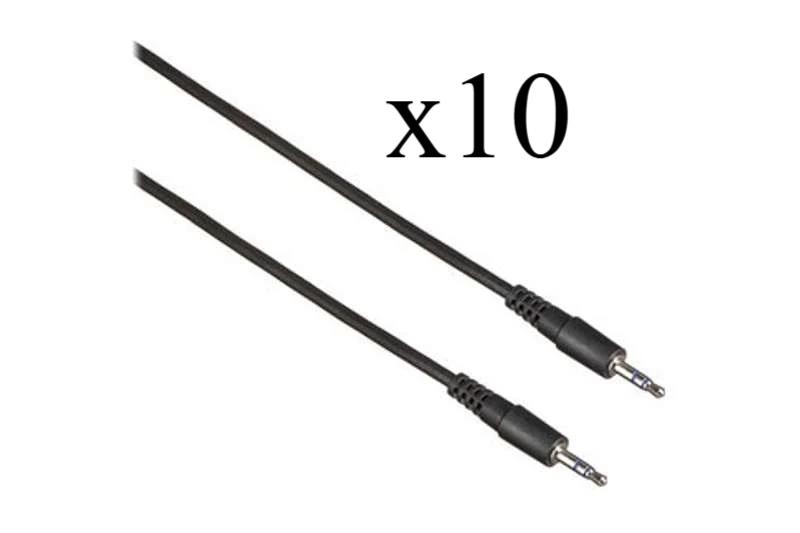 10x NEW Comprehensive MPS-MPS-6ST General Purpose Stereo Mini Audio Cable 6Ft