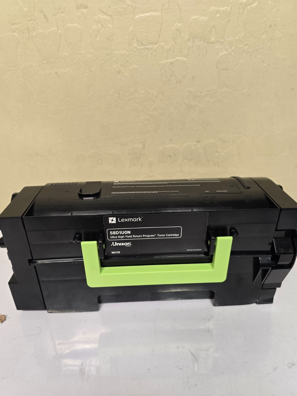 Lexmark 58D1U0N Ultra High Yield Return Program Toner Cartridge Black MS725