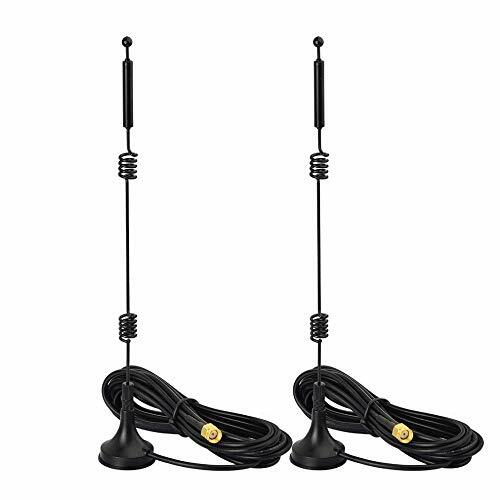 2,Dual Band WiFi 2.4GHz 5GHz 9dBi Magnetic Base RP-SMA Male Antenna for Wireless