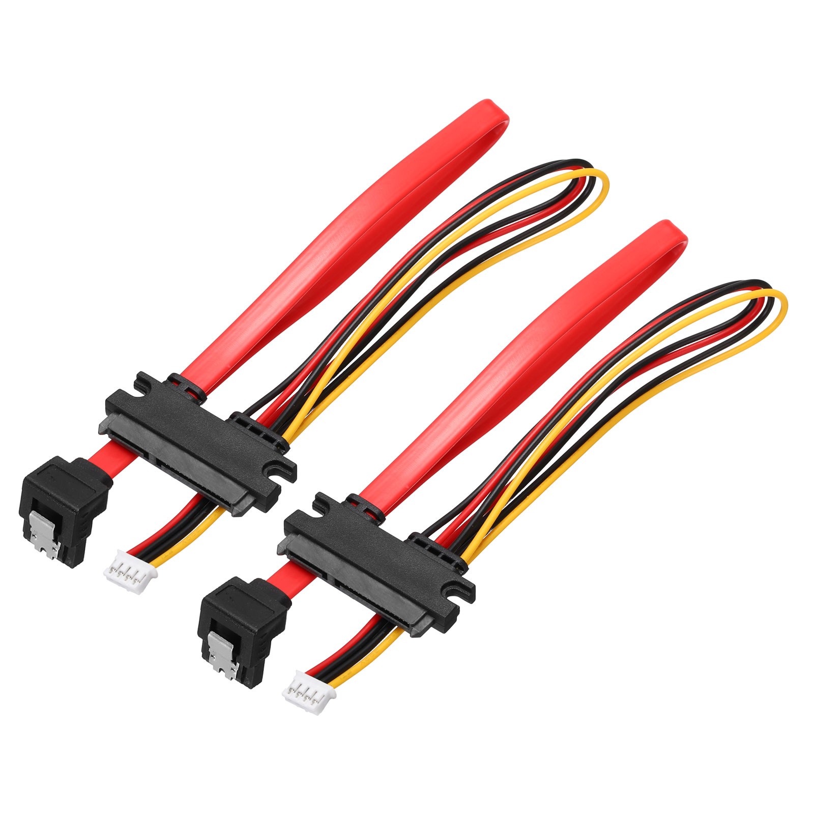 30cm PH2.0 4 Pin to SATA 7+15 Pin Power Cable, 2 Pack 90 Degree SATA Right Angle