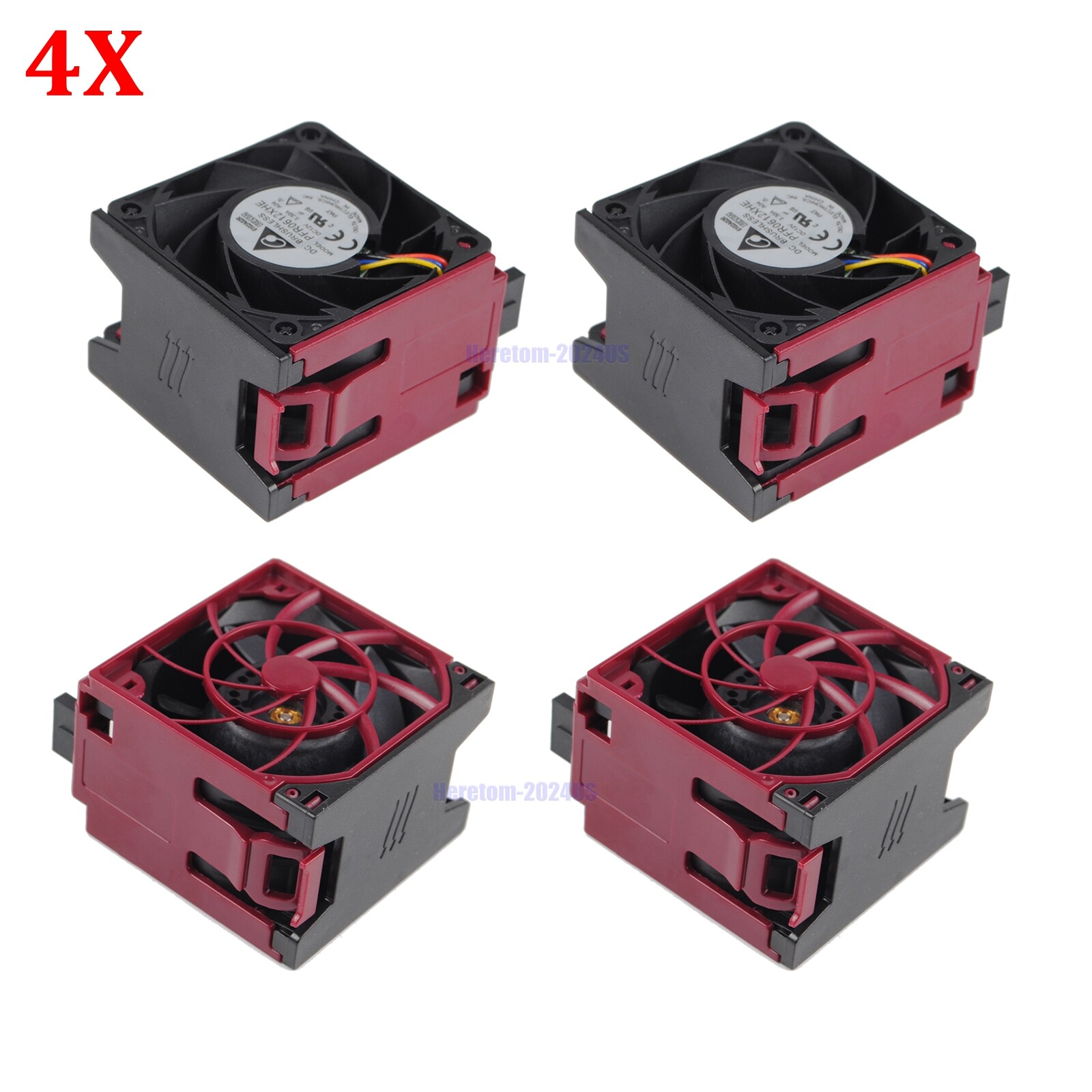 4x CPU Fan Module for HP DL380 DL385 Gen10 G10 875075-001 870930-001 867118-001