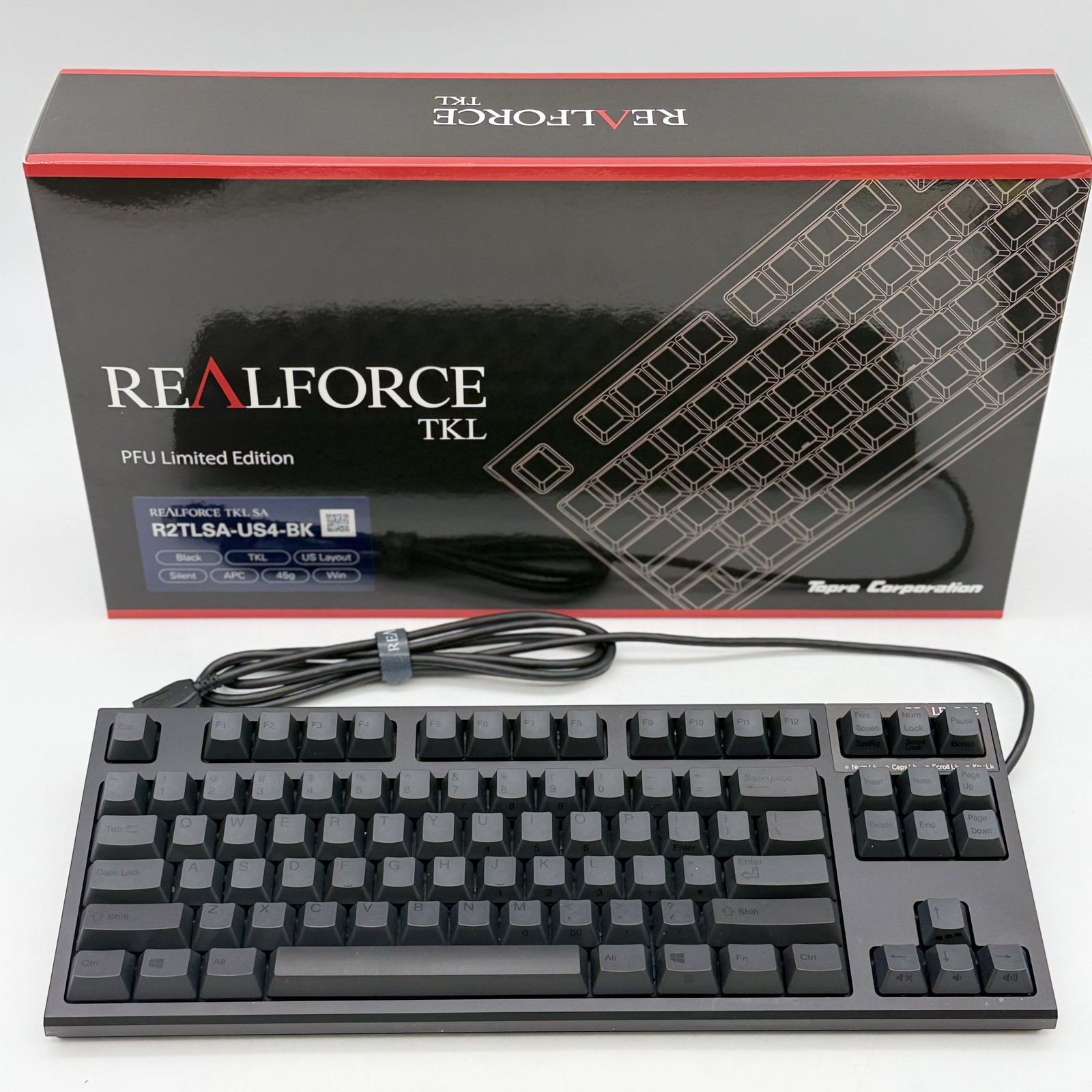 Topre Realforce R2 PFU Limited Edition PZ-R2TLSA-US4-BK US Keyboard w/Box