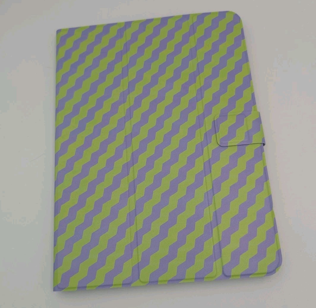 GEMS Kids Zig Zag Universal Tablet Case Purple Green Fits up to 11"