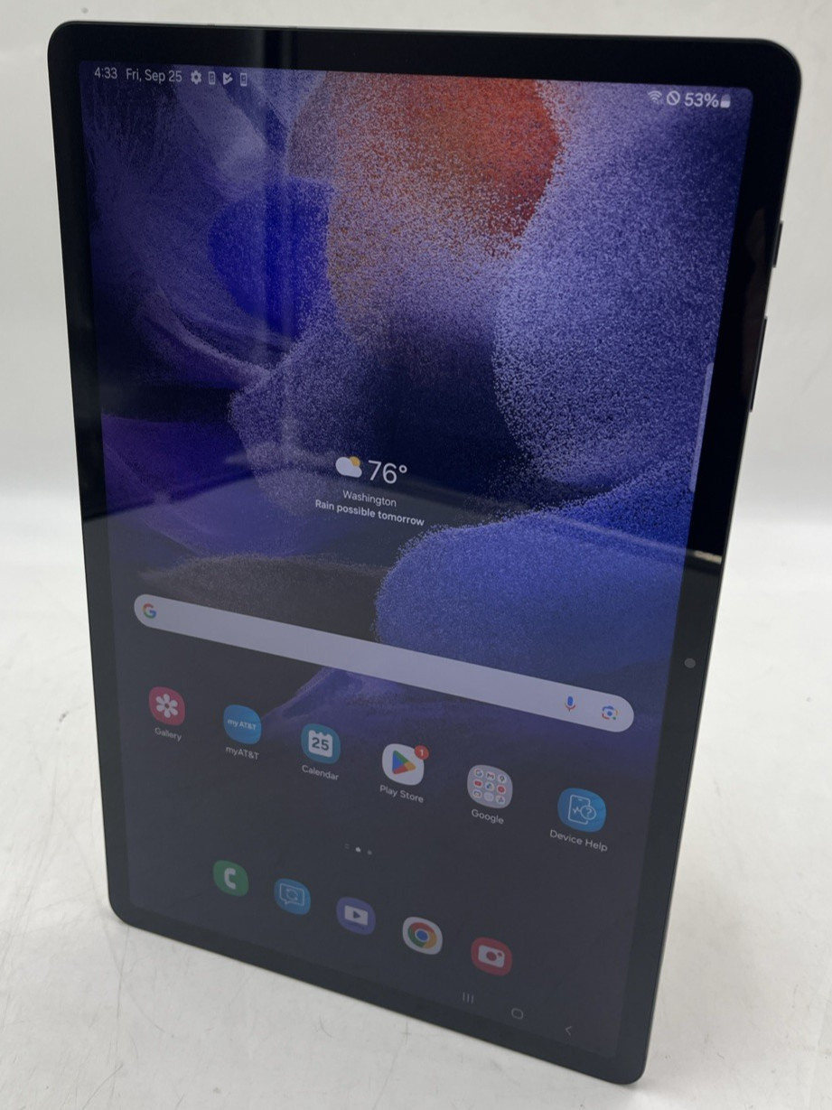 WiFi + Cellular 5G Samsung Galaxy Tab S7 FE 5G 12.4" 64GB Black SM-T738U READ