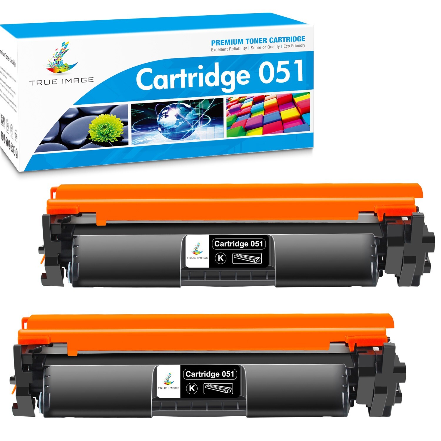 2PK CRG051 BLK Laser Toner Cartridges For Canon 051 ImageCLASS MF267dw MF269dw