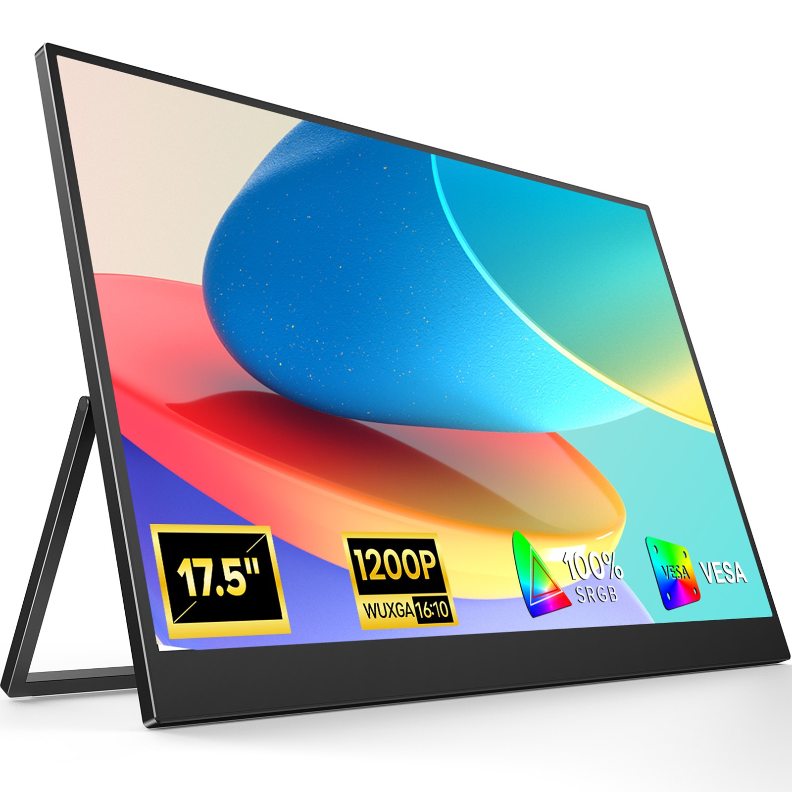UPERFECT Portable Monitor 17.5 Inch 1920 * 1200 Larger Monitor Screen Display