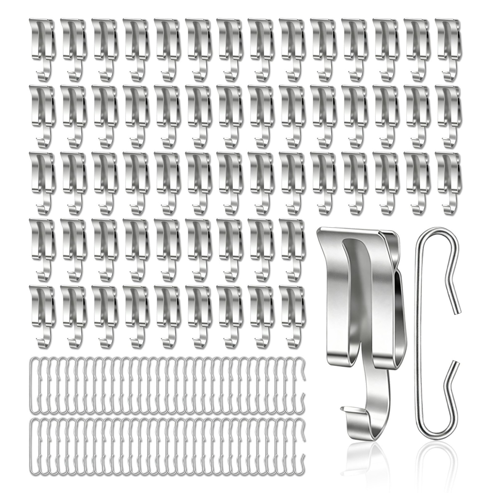 HAIZUSAI 120pcs Heat Cable Roof Clips De Icing Cable Clips and Spacers Kit Ro...