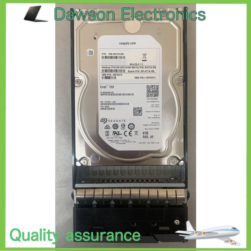 New NETAPP X477A-R6 4TB SAS 7.2K RPM HARD DRIVE 108-00315 DS4246 DS4243 X477A