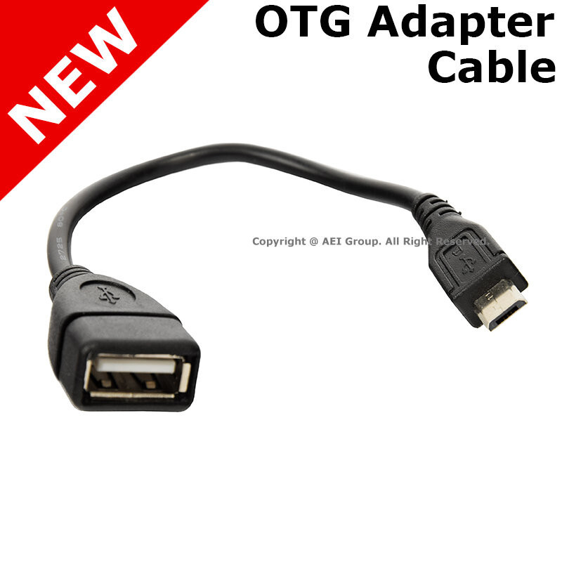 Micro USB B Male to USB 2.0 A Female OTG Adapter Converter Cable LG Samsung Sony