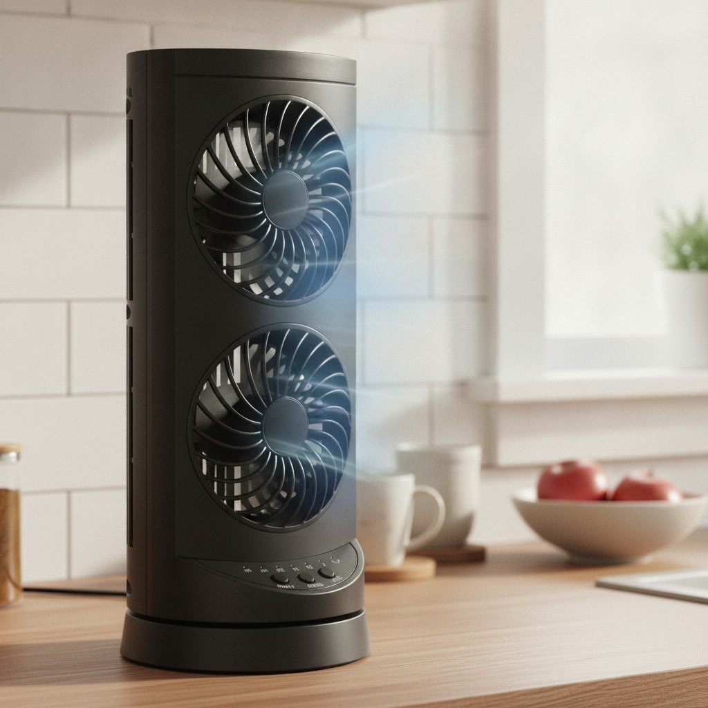 Personal Tower Cooling Fans that Blow Cold Air, Standing Small Desk Fan with ...