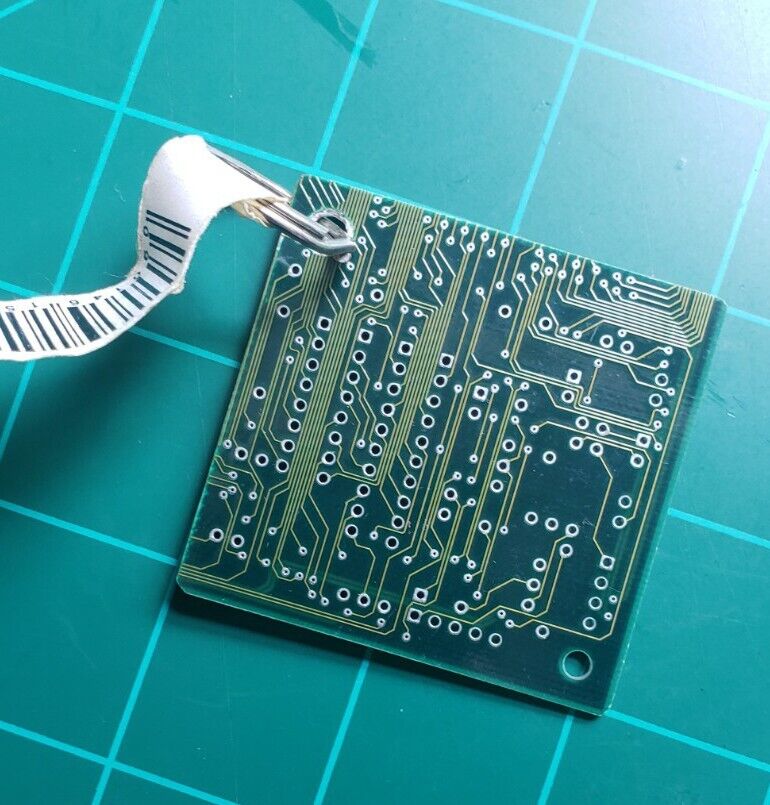Vintage 90\'s PCB Keychain CIRCUIT BOARD Computer IT Tech