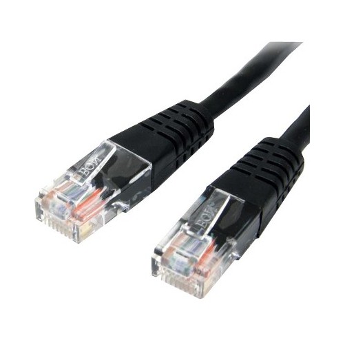 Startech M45PATCH50BK 50FT BLACK CAT5E ETHERNET CABLE RJ45 PATCH CABLE GIGABIT L