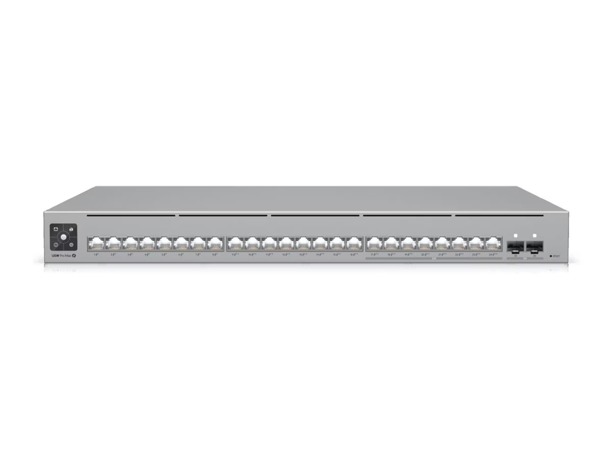 Ubiquiti UniFi Pro Max 24 PoE USW-Pro-Max-24-PoE 24-Port 2.5GbE 400W L3 Switch