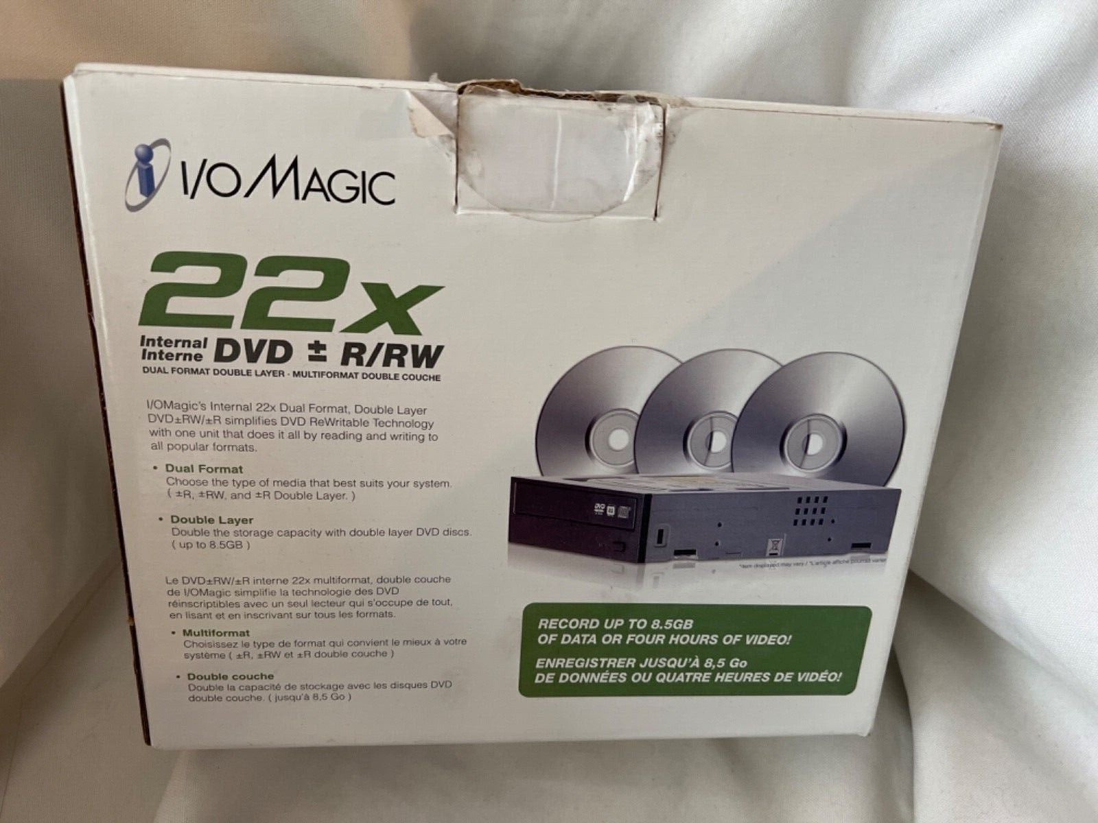 I/O Magic 22x Eternal Drive DVD +/- R/RW Double Layer Dual Format Complete