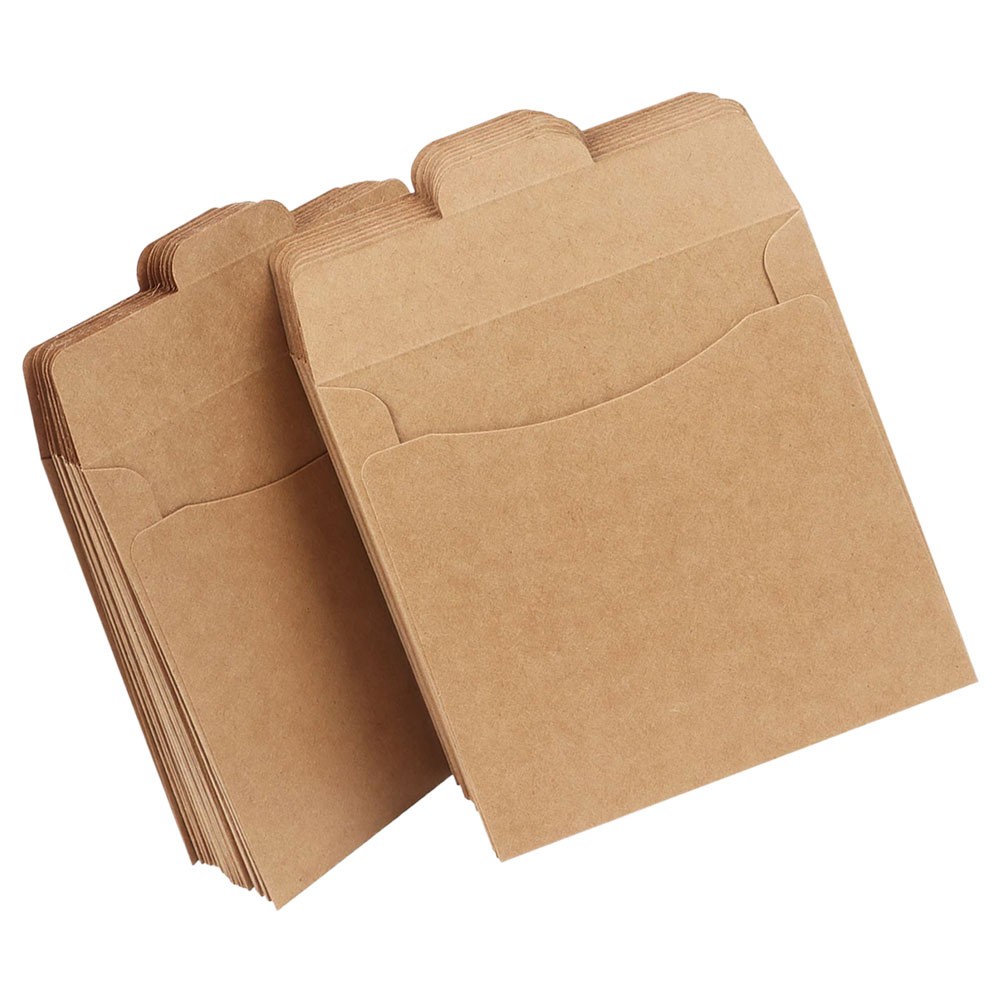 100 Pcs Legal Size Envelopes Xmas Wrapping Bags Dvd Storage Sleeves