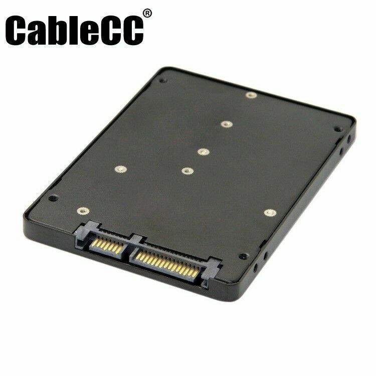 Cablecc B+M Key Socket 2 M.2 NGFF (SATA) SSD to 2.5 SATA Adapter Card Adapter
