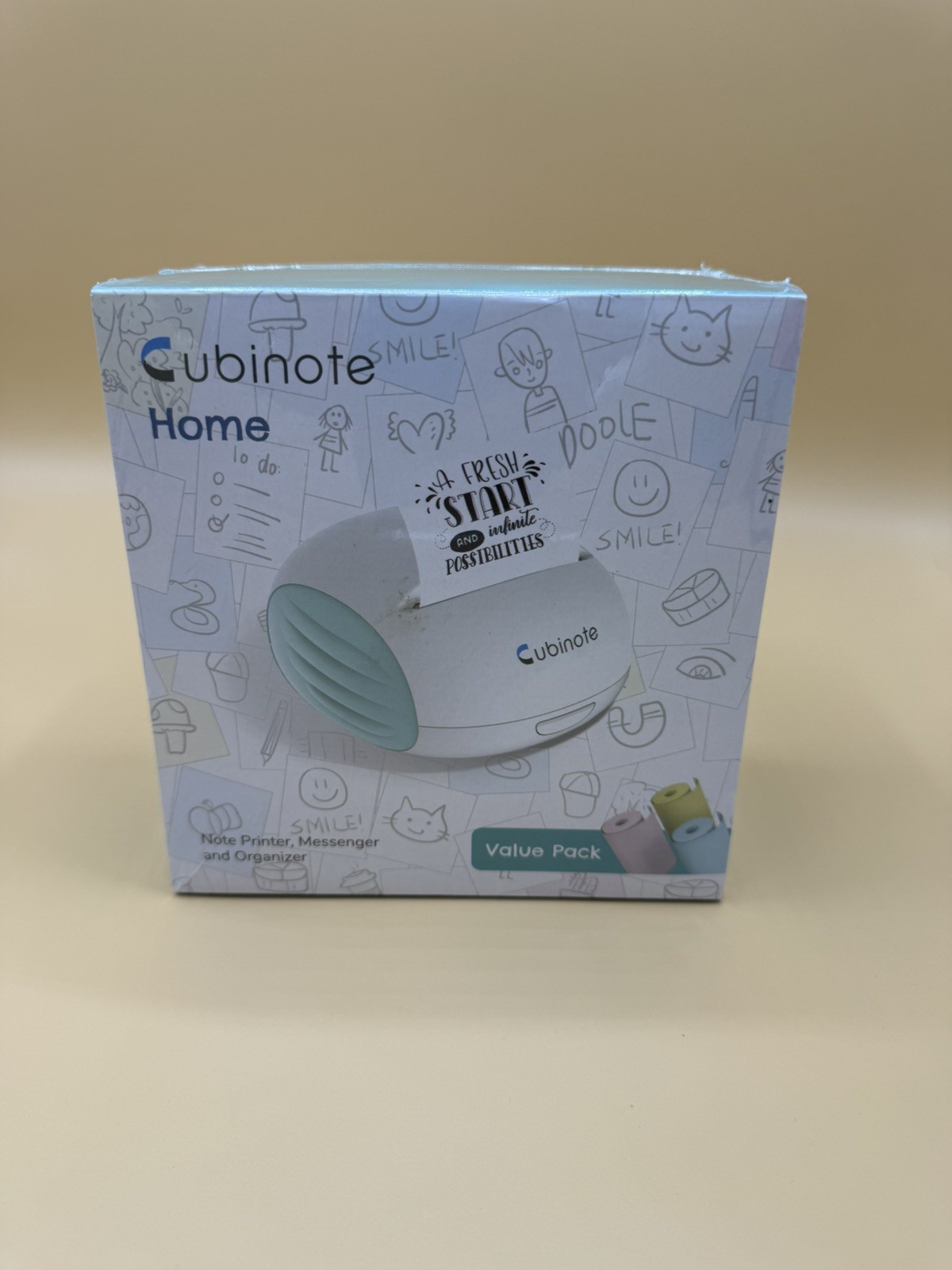 Cubinote Home Note Printer Messenger and Organizer Model CHG2 Green 