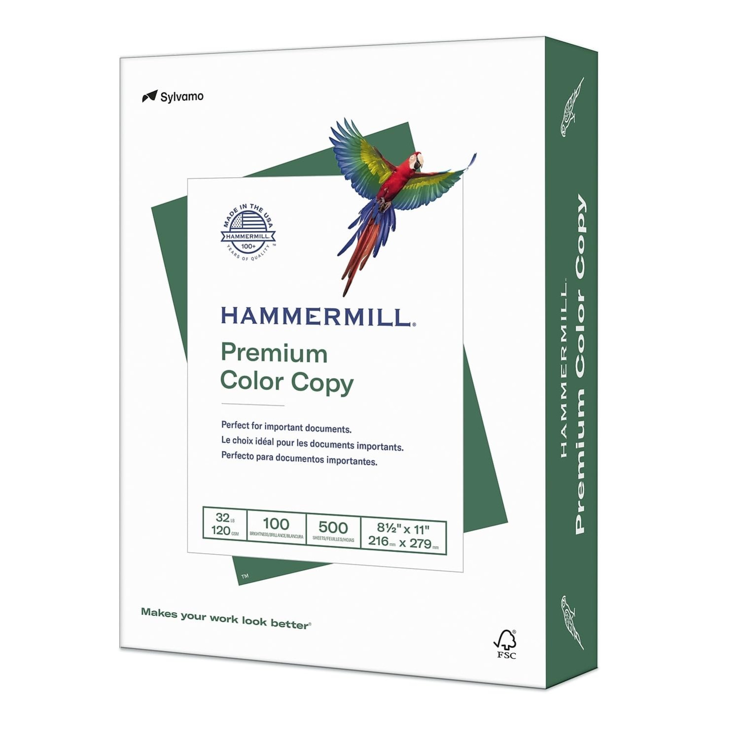 Hammermill Printer Paper, Premium Color 32 lb Copy Paper, 8.5 x 11-1 Ream (500 S