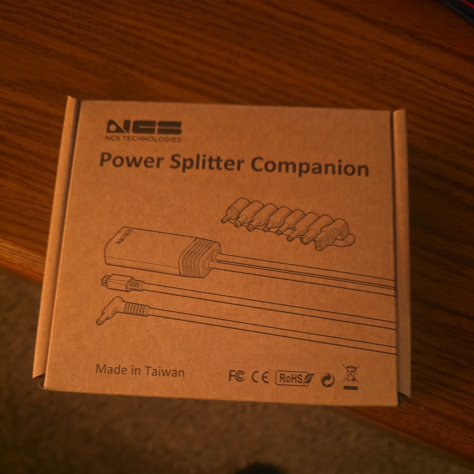 NCS Technologies NCS11290 Power Splitter Companion Laptop Multi Adapters 1042403