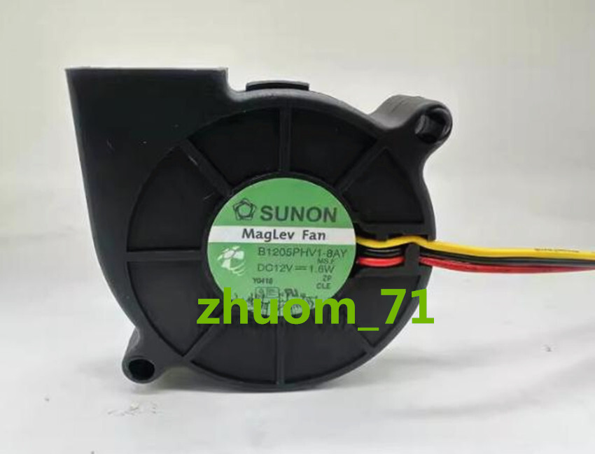 1PC SUNON 5015 B1205PHV1-8AY DC12V 1.6W Turbine small drum fan fan