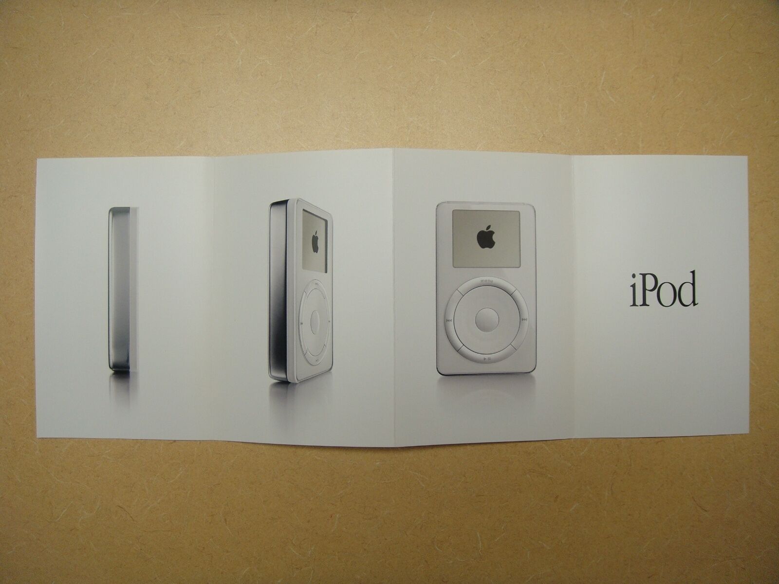 First 1st Gen iPod Brochure Oct 2001 - by Apple Computer - MINT Original 