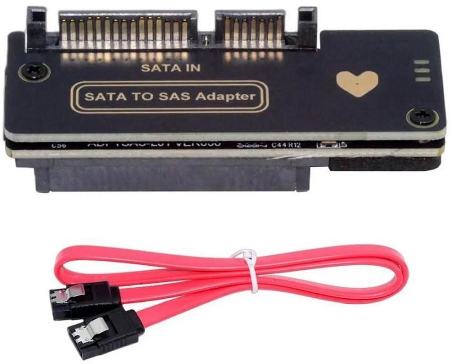 SATA to SAS Adapter for SAS Hard Disks to Motherboard SATA Converter Adapter NIB