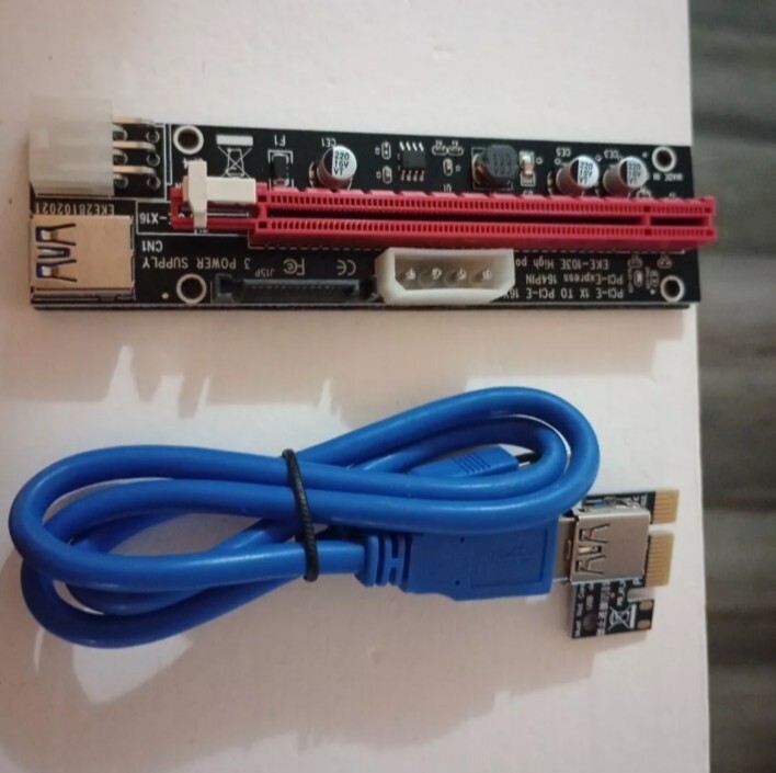 1 Set PCI-E 1x to PCI-E 16x PCI Express 164 PIN EKE-103E High Power Brand New 