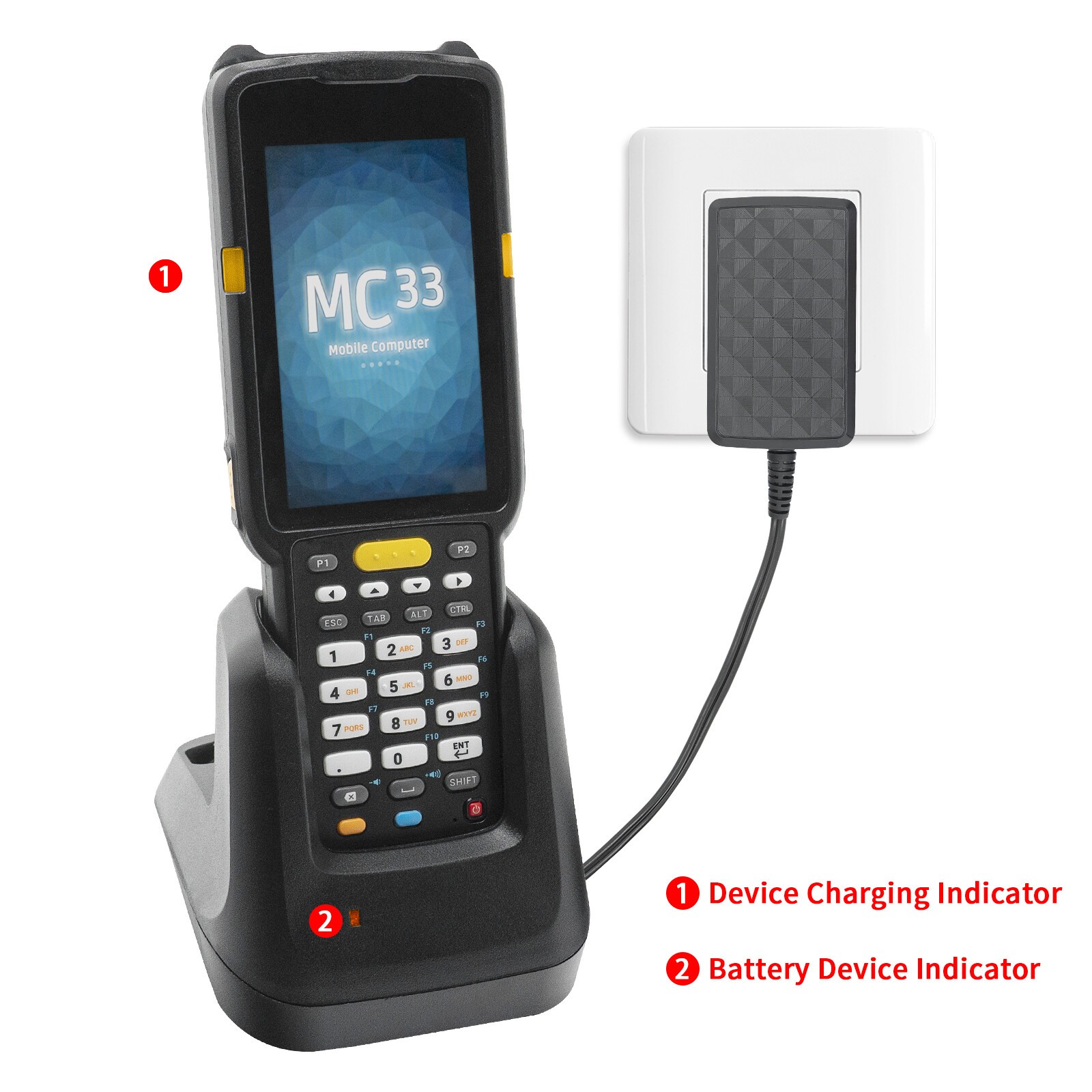 Charging Cradle For Zebra MC3300 CRD-MC33-2SUCHG-01 MC330K MC330M MC333R MC330L