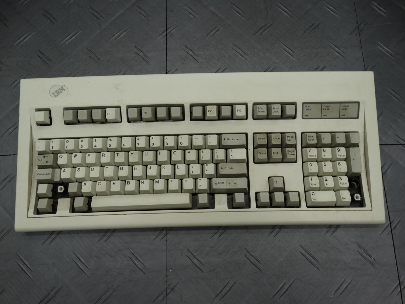 IBM Mechanical Keyboard 1391401 Vintage Mainframe 1987 (Missing Keys) (03)