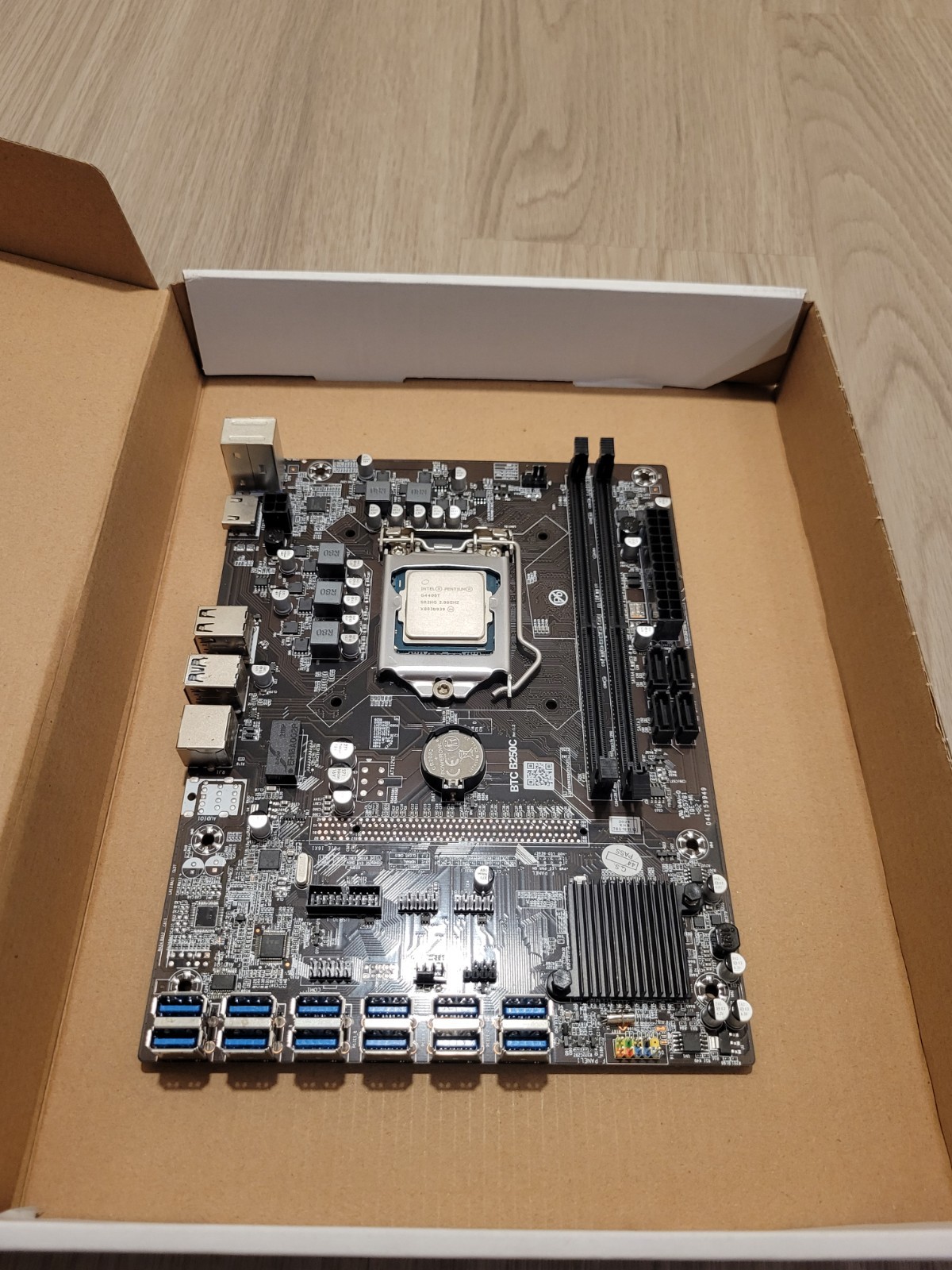 B250C BTC  DDR4 Computer Mining Motherboard W Intel G4400 MULTIPLE AVAILABLE