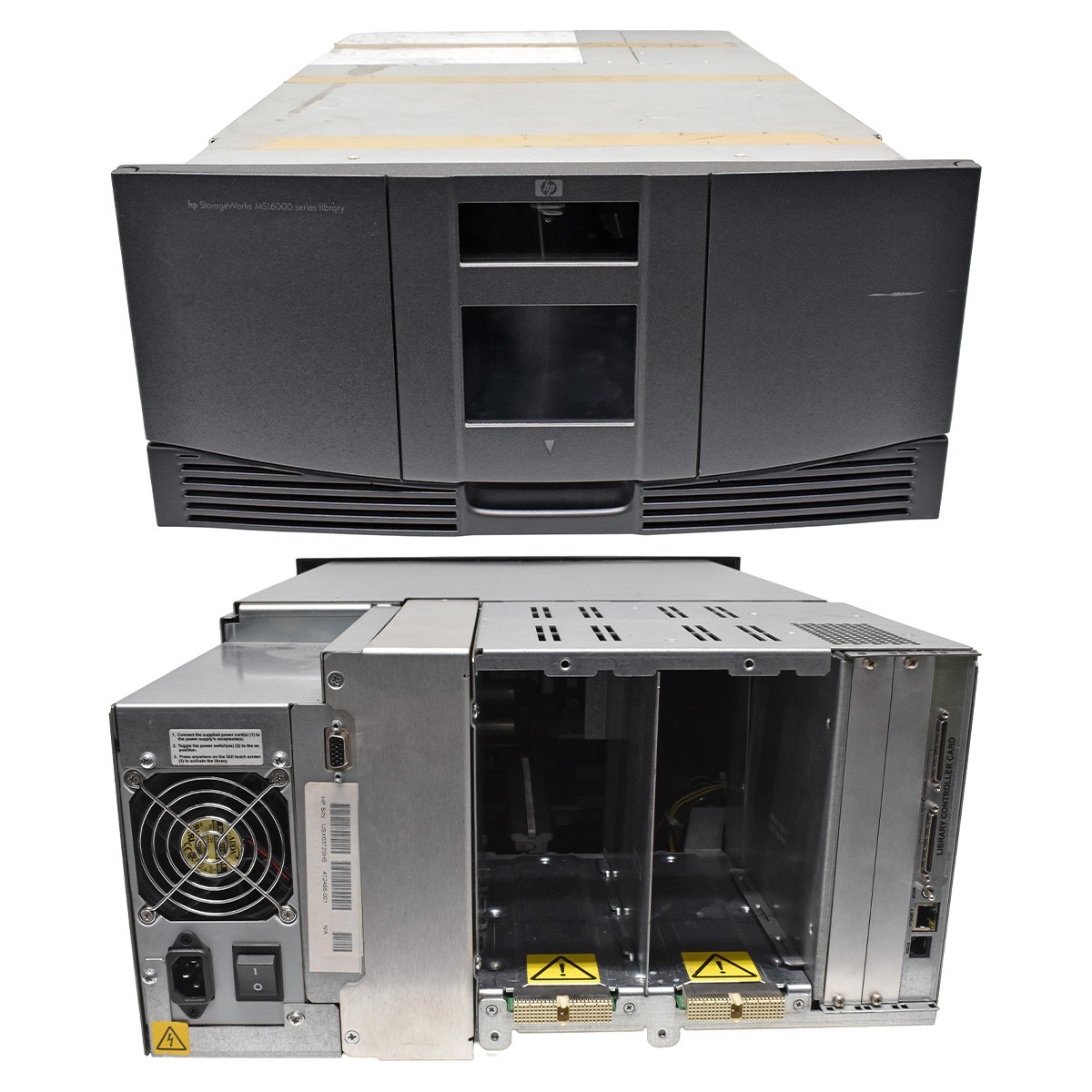 HP StorageWorks MSL6030 Tape Library No Tape Drives 1x PSU 1xController