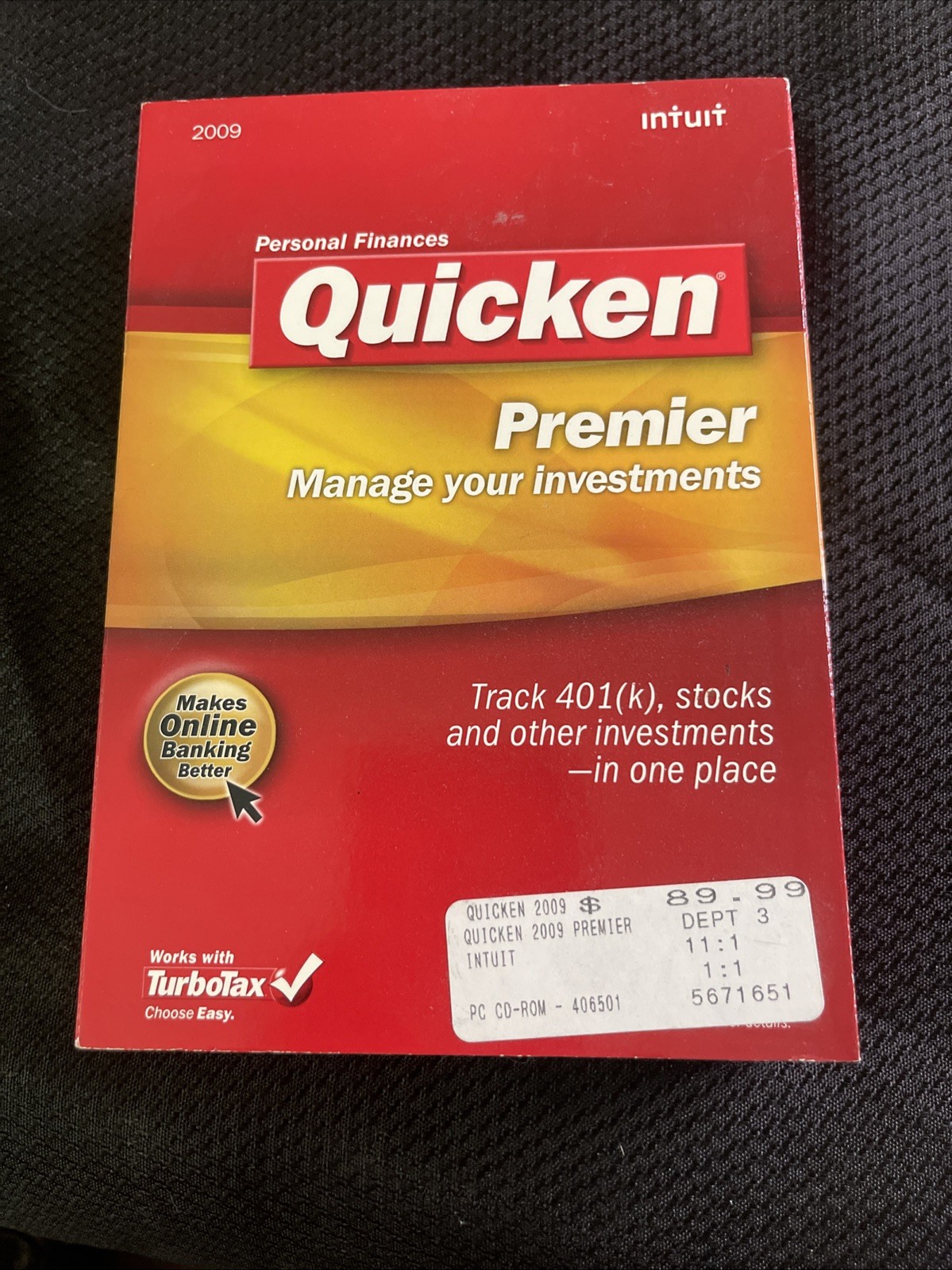 Quicken Premier 2009 For Windows SEALED