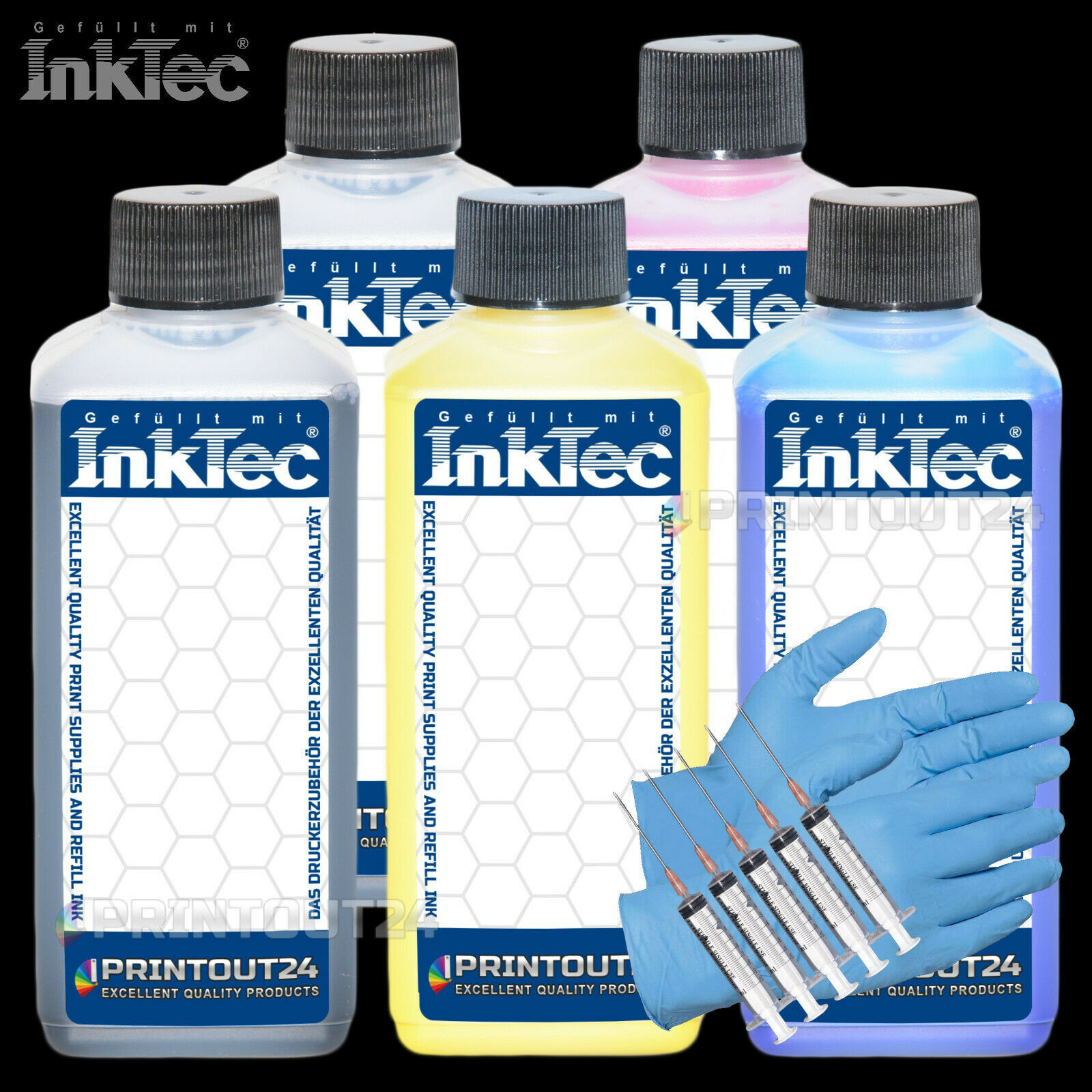 1.25L InkTec® Pigment Ink Fill In CISS Refill Ink For PFI-120 PFI-320 PFI-720