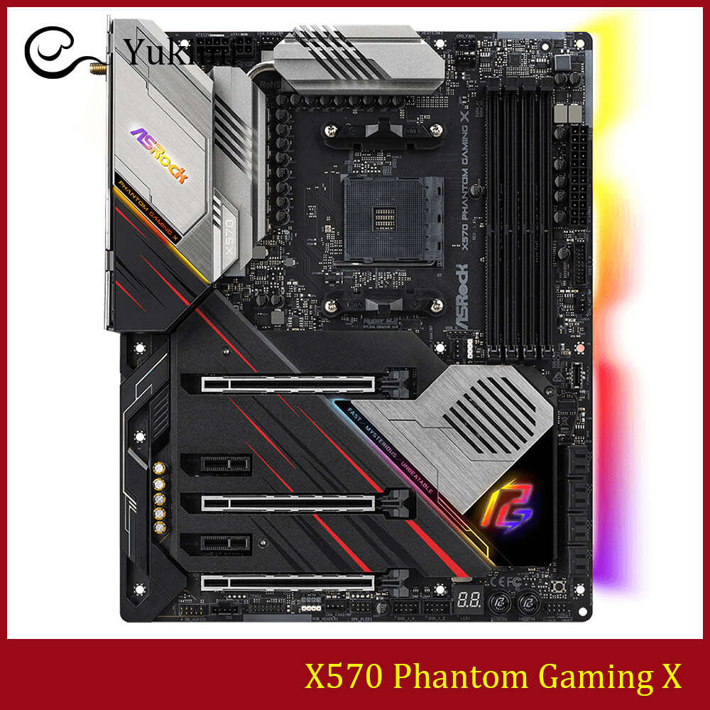 FOR ASROCK X570 Phantom Gaming X DDR4*4 AM4 AMD 128GB HDMI Motherboard Test OK