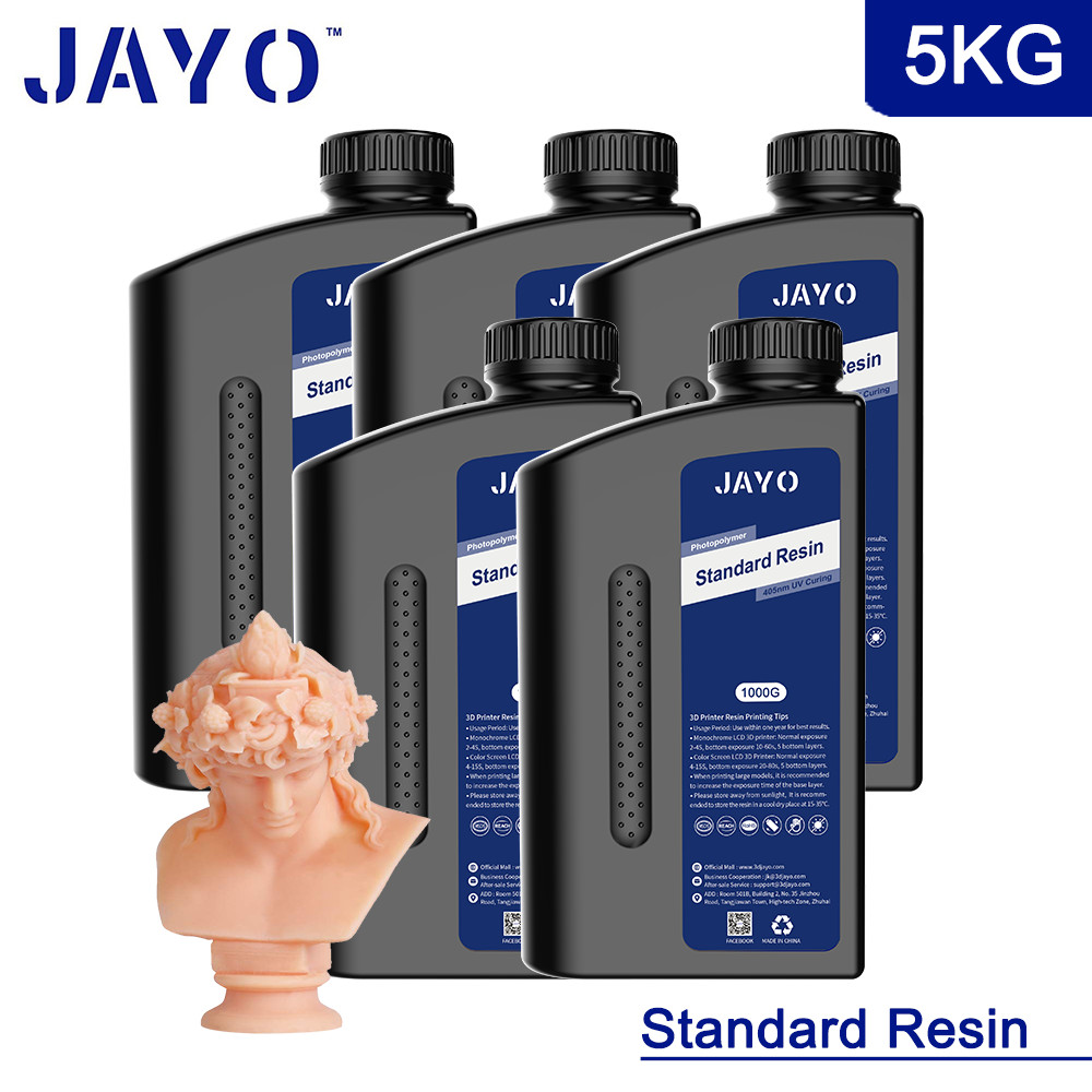 JAYO 5KG ABS-Like/Water Washable/Standard Resin 1KG/SET 405nm 3D Printer Resin