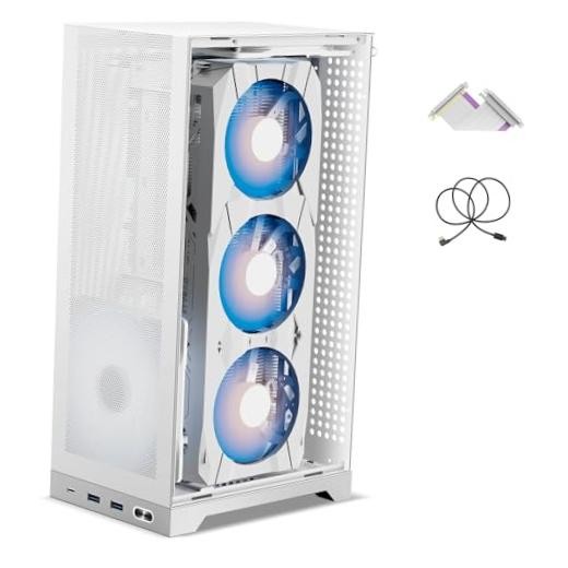 Shiny Snake L300 8.5L MESH ITX SFF Case - Gen3 Riser Cable White + PCI-e 3.0