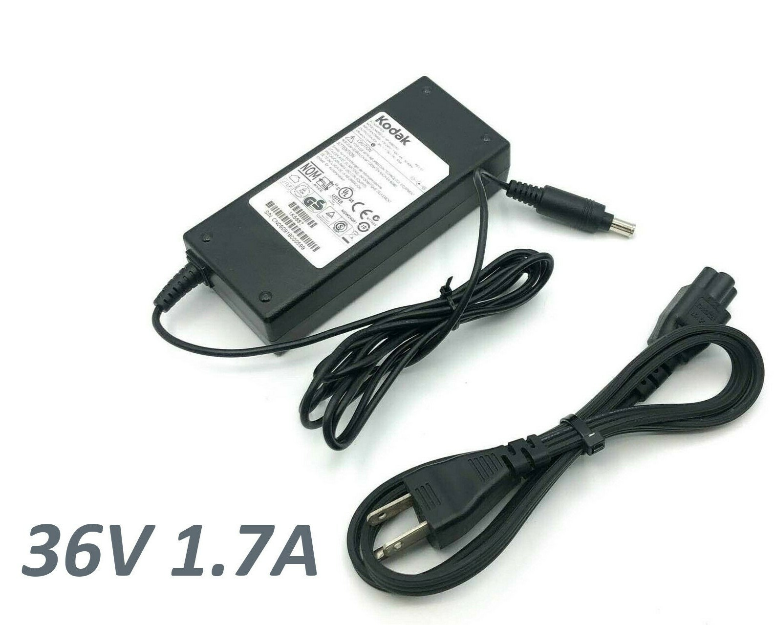 Genuine Kodak 60W AC Printer Power Adapter for Hero 3.1 5.1 36V 1.7A OEM