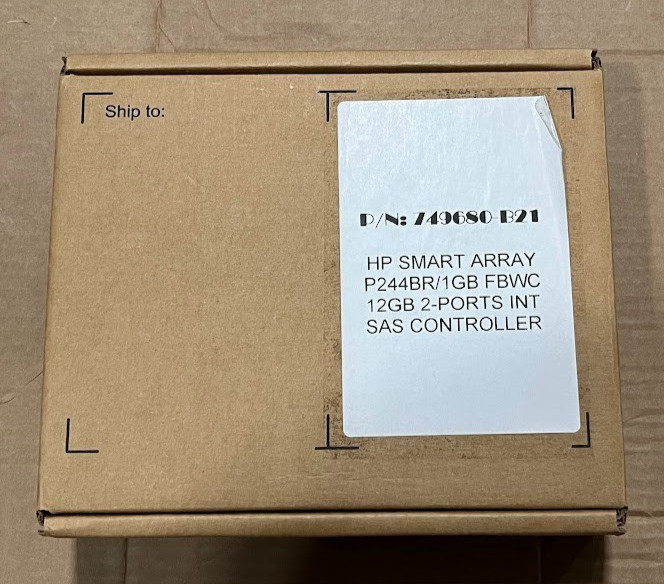 Lot Of 3 HPE Smart Array P244br/1GB FBWC SAS Controller 749680-B21 RAID Card