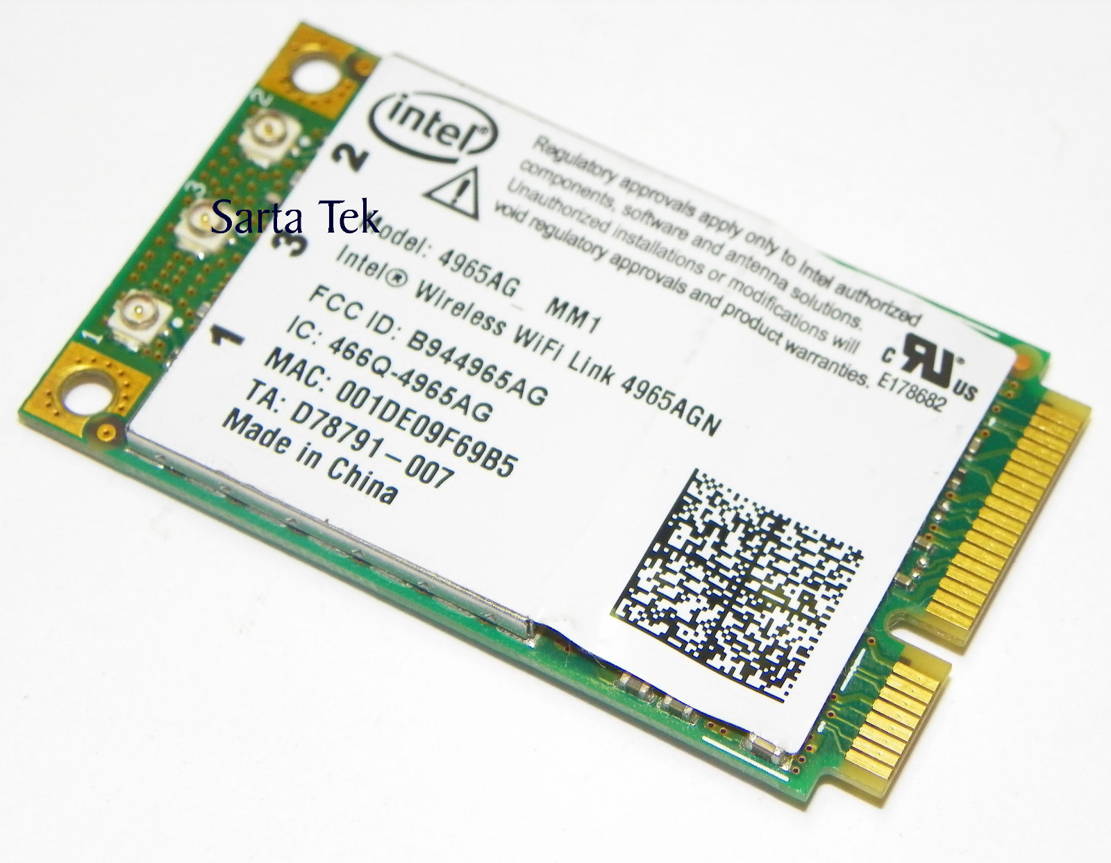 Intel WiFi Link 4965AGN Dual Band a/b/g/n 300Mbps PCIe full size