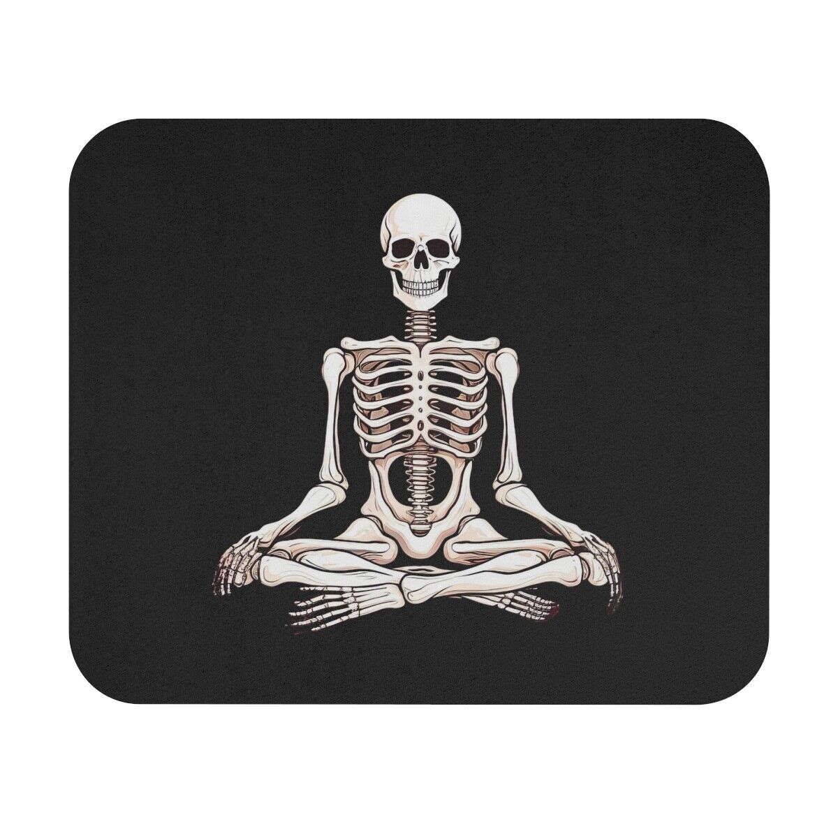 Namaste Skeleton Meditating Mouse Pad (Rectangle)