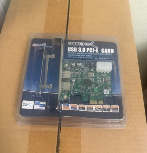 PCIe Expansion Card PCI Express 1X 2 Ports with 19 Pin USB 3.0 5Gbps sealed unit
