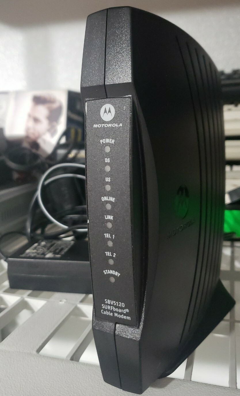 Motorola SBV5120 SURFboard Cable Modem With Power cord