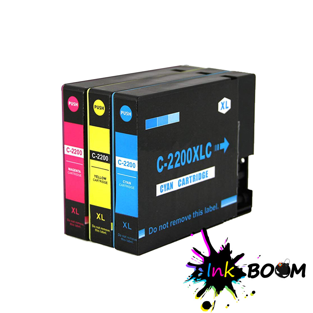 3 CMY Ink Cartridge for PGI2200XL PGI-2200XL MAXIFY MB5120 MB5420 IB4020 iB4120