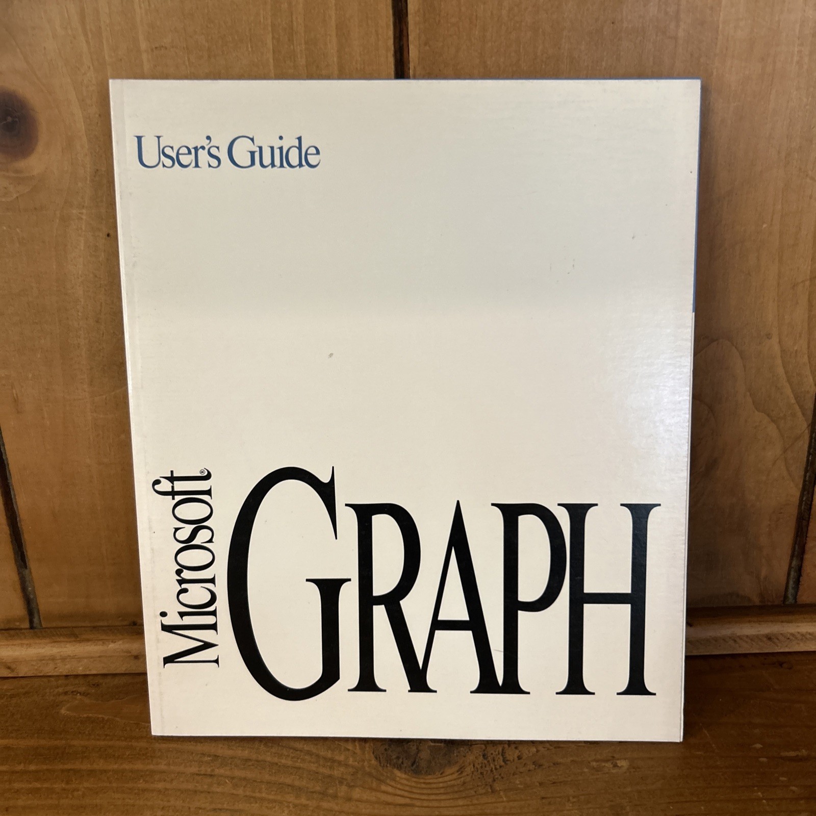 Vintage 1991 Microsoft Graph User's Guide Windows or Mac Version 3.0 Retro 90s