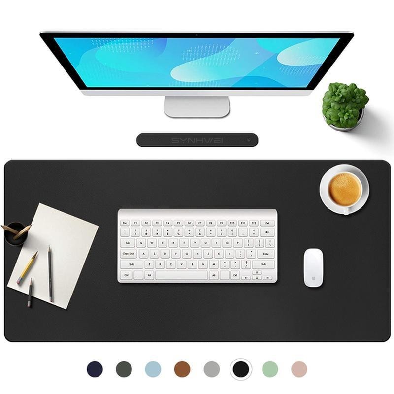 31.5" x 15.7" Computer Desk Pad, Office Desk Mat PU Leather Mouse Pad Waterproof